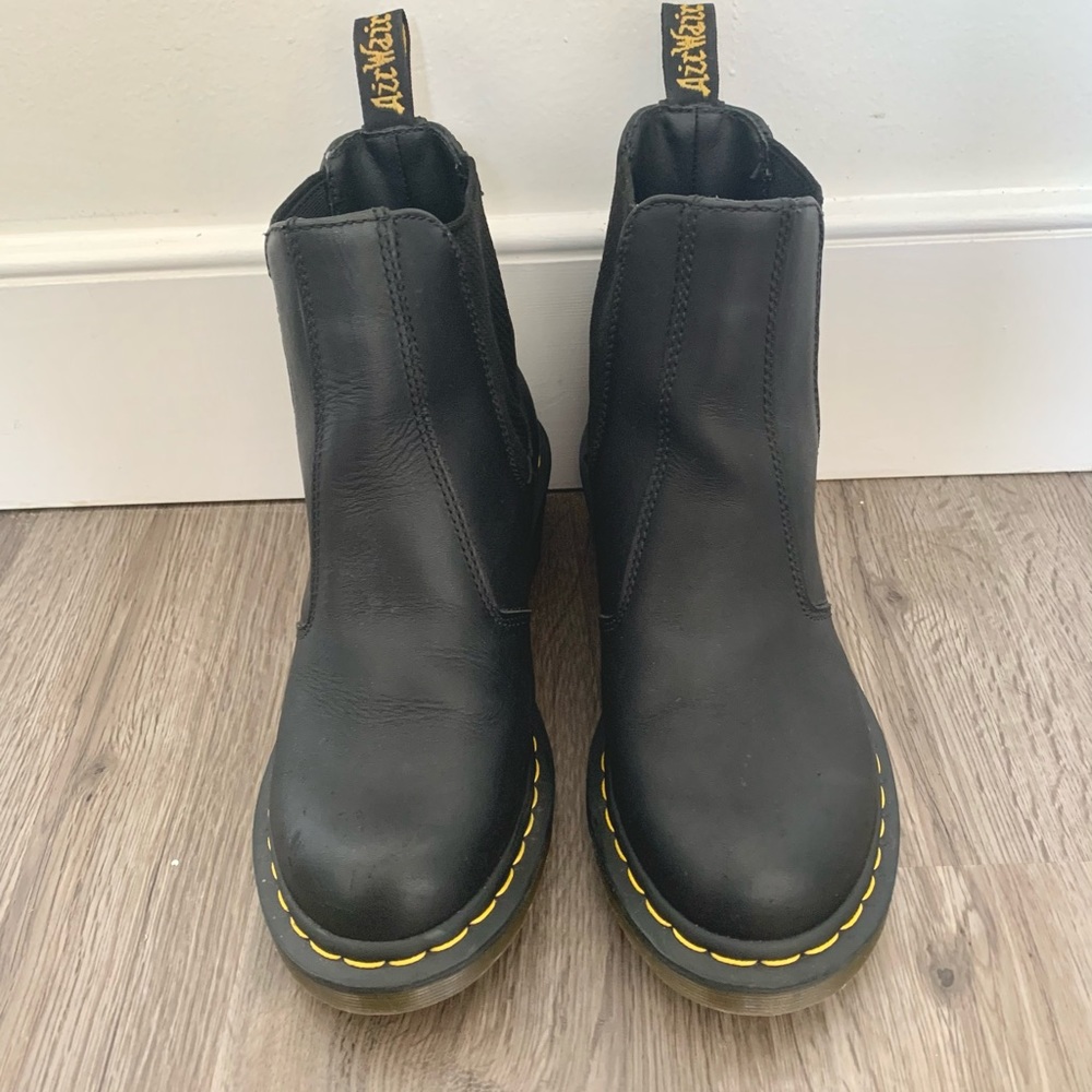 Dr. Marten Heeled Leather Chelsea Boot - Picture 6 of 10